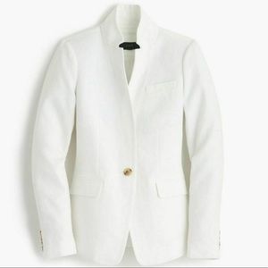 J. Crew White Linen Regent Blazer